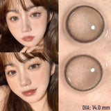 Popxstar 1 Pair Dark Lenses Korean Style Colored Contact Lenses Myopia Lenses Black Lenses Fog Pearl Lens High Quality
