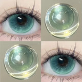 1pair Contact Lenses Color Contact Lenses With Myopia Soft Lenses Pupils for Natural Women's Beauty and Makeup for a Year