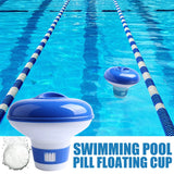 Popxstar Floating Swimming Pool Chlorine Tablet Automatic Dispenser Outdoor Pool Cleaning