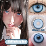 New 1 Pair Colored Contact Lenses with Degree Myopia Lenses Halloween Lenses Fashion Purple High Quality Beauty Pupil