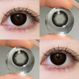 Popxstar  1 Pair Color Contact Lenses For Eyes Natural Gray Blue Beautiful Pupil Soft Natural Accessories Yearly Cosmetic Pupils