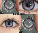 Popxstar 2PCS New Colored Contact Circular Lenses Degree -0.00 to -8.00 Green Eyes Beauty Pupil  Makeup Blue Lens Fast Shipping