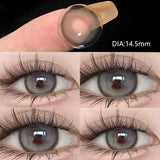 1pair/2pcs Blue Comic Eye Fashion Color Contact Lenses Lady with Eye Contact Soft Color Cosmetics Year with Natural Lenses