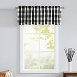 Popxstar Checkered curtains, kitchen curtains    132x38cm   1pcs     68x60cm    68x91cm   2pcs