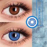 Popxstar 1 Pair Colorcon Colored Contact Lenses with Degree Myopia Lenses Blue Eye Lenses High Quality Natural Contact Lenses