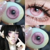 Popxstar 1Pair Colored Contact Lenses Cosplay Red Blue Purple Green Brown Grey Anime Lenses Halloween Beauty Cosmetic for Eye