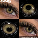 Popxstar  Fashion Colored Contact Lenses Natural Brown Eye Lens Gray Contact Eye Lenses Blue Lenses Contacts for Dark Eyes