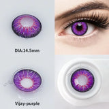 Popxstar 1 Pair/2pcs Lenses Cosplay Anime Contact Lenses for Eyes Vision Correction Comestic Myopia Prescription Contact Lenses