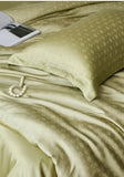 Popxstar  Nordic Silk Bedding Set 4pcs Luxury Lyocell Duvet Cover Set Flat Sheets Set 2 Pillowcases Twin Double Queen Size Bed Linen Set