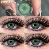 Popxstar  1 Pair Big Black Color Contact Lenses Natural Gray Lenses Blue Korean Eye Makeup Contacts Yearly Beauty Pupils Cosmetic