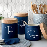 8Pcs Kitchen Organization Canister Jar Labels Sticker Decal Tea Coffee Sugar Baking Salt Vinyl Decal Decor