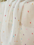 Popxstar  Instagram style cute rainbow bean linen curtain window screen