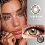 New Series Bionic Pupil Color Contact Lenses High Color Rendering Green Grey Blue Cosmetic y2k Korean Fashion Color