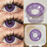 1pair Green and Red Anime Cosplay Colored Contact Lenses for Cosplayers: Daily, Party, and Eye Beauty Makeup Contacts