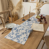 Popxstar Vintage Printing Table Runners Coffee Kitchen Dining Table Home Decor Christmas Wedding Holiday Farmhouse Style Chic Handmade