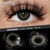 2pcs Natural Black Contact Colored Contact Lenses for Eyes Brown Makeup Lenses Yearly Gray Beautiful Pupils Blue Lens