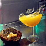 Popxstar  Creative Bird Cocktail Glass With Wings Wine Juice Champagne Mug Glasses Cocktail Glassware Drinkware Party Decorative Ware