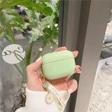 Popxstar Green Flowers For Apple AirPods 1 2 Pro Bluetooth Headphone Cover 3rd Generation Silicone Soft Cover Protective Case