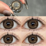 Popxstar Contact Lenses for Eyes with Degree 1 Pair Big Eye Lenses Brown Lenses Fog Pearl Lens Korean Lenses Natural Lenses