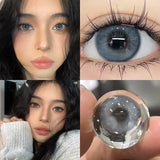 Popxstar  1Pair Color Contact Lens Pupils High Quality Green Eyes Blue Gray Lenses Makeup Diameter 14.2mm Fast Shipping