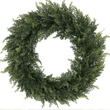 Popxstar spring decor SIA FLOWER Cedar Artificial Flower Ring PE Material Cedar Grass Ring Artificial Plants Garden Decor Home Decor