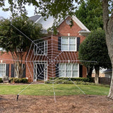 Popxstar Halloween Spider Web Giant Spider Web Decoration Black White Giant Stretchy Cobweb Party Bar Haunted House Home Decoration