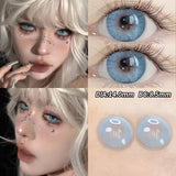 Popxstar 2PCS Colored Contact Lensee Myopia Green Natural Pupils Effect High Quality Lens With diopter Cosmetic Blue Twinkling Eye