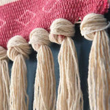 Popxstar Bohemian Vintage Aesthetic Macrame Cotton Tassel Handmade Wall Hanging Tapestry For Home Living Room Boho Decor Art Decoration
