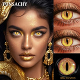 Popxstar  Cosplay Dragon Contact Lenses for Eyes Anime Role Playing Lens Halloween Cosplay Black Contacts Yearly Cosmetics Pupils