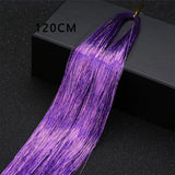 Popxstar Shiny Threads Glitter Hair Tinsel Kit Gold Silk Hair Glitter String Extensions Accessories for Women Headdress