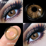 Popxstar  1Pair New Colored Contact Lenses for Eyes Big Black Eye Lens Natural Yearly Cosmetics Beauty Women Men Pupils Fast Ship