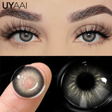 Popxstar  1 Pair Brown Natural Colored Eye Lenses Gray Fashion Lenses Blue Eye Lens Green High Quality Cosmetics Color Contacts