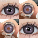 Popxstar  2Pcs Greeen Lenses Natural Colored Contact Lenses for Eye High Quality Blue Eyes Contacts Lens Yearly Beautiful Pupil
