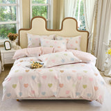 3pc 100% Pure Cotton Down Duvet Cover Set Including 1 Duvet Cover and 2 Pillowcase Soft and Skin Friendly Breathable Bedding Set