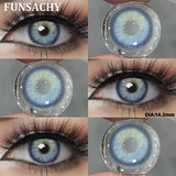 1 Pair Gray Lenses Colored Contacts for Eyes 14.0mm~14.5mm Contact Lenses Hazel Lenses Natural Beauty Cosmetic New Lens