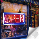 Dimmable LED Neon Sign Adjustable Brightness Soft Silicone Light Strip Business Store Sign Acrylic Backboard