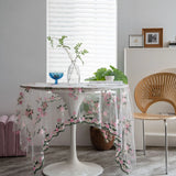 Popxstar  Table Cloth Cake Photography Background Embroidery Prop Cloth White Tablecloth