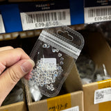 Popxstar 100pcs Clear Crystal Rhinestones Jewelry 3D Love Heart Nail Charm for Nail Art Decoration Clear Resin Valentine's Day Nail Parts