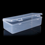 Popxstar Rectangular Plastic Clear Storage Box Jewelry Container Case Bead Organizer Case 23.4*9.9*5.6cm/24.8*7.6*4.6cm