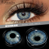 Popxstar  1 Pair Colored Contact Lenses for Eyes Brown Fashion Cosmetic Lenses Gray Pupils Natural Eye Contacts Women Eye Makeup
