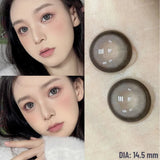 Popxstar 1 Pair Dark Lenses Korean Style Colored Contact Lenses Myopia Lenses Black Lenses Fog Pearl Lens High Quality
