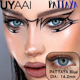 Color 1 Pair Contact Lenses with Natural High Color Saturation & Defined Edge, Soft Age-Reducing Ambience