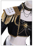 Popxstar Black Golden Rumi Zoey Mira Cosplay KPop Cosplay Costume Wig Women Suit Halloween Party Role Playing Outfit