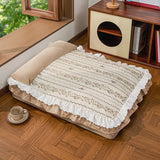 New Kawaii Pet Cat Bed Washable Small Dog House Nest Sofa Cat Mat All Seasons Dog Beds for Medium Dogs