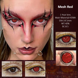 Popxstar  2pcs Halloween Colorful Contact Lenses Pink Red Lenses Multicolored Soft lenses Anime Cosplay Eye Lenses Fast shipping