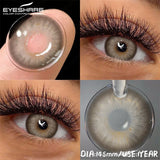 2pcs Natural Colored Contact Lenses Blue Brown Eye Contacts Lenses Gray Makeup EyesLense Yearly Green Beautiful Pupils