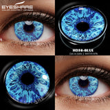 Popxstar  1 Pair yellow cosplay color contact lenses for eyes crazy Halloween cat Eye makeup Role playing Eye cosmetics red lens
