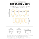 Popxstar  24Pcs Nude Pink Color Press On Nails Almond White French Tip Fake Nails Fairy Flower Printed Sweet Girls DIY Manicure Nails Art