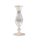 Popxstar 1pc Glass Vases Nordic Candlestick Wedding Decoration Christmas Decoration Candle Stick Holder Home Decor Flower Vase
