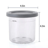 Popxstar  Bottles Leak Proof With Lids Storage Jars For Ninja Creami Ice Cream Containers Ice Cream Pints Cup For Ninja